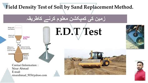 fdt test|field density test procedure.